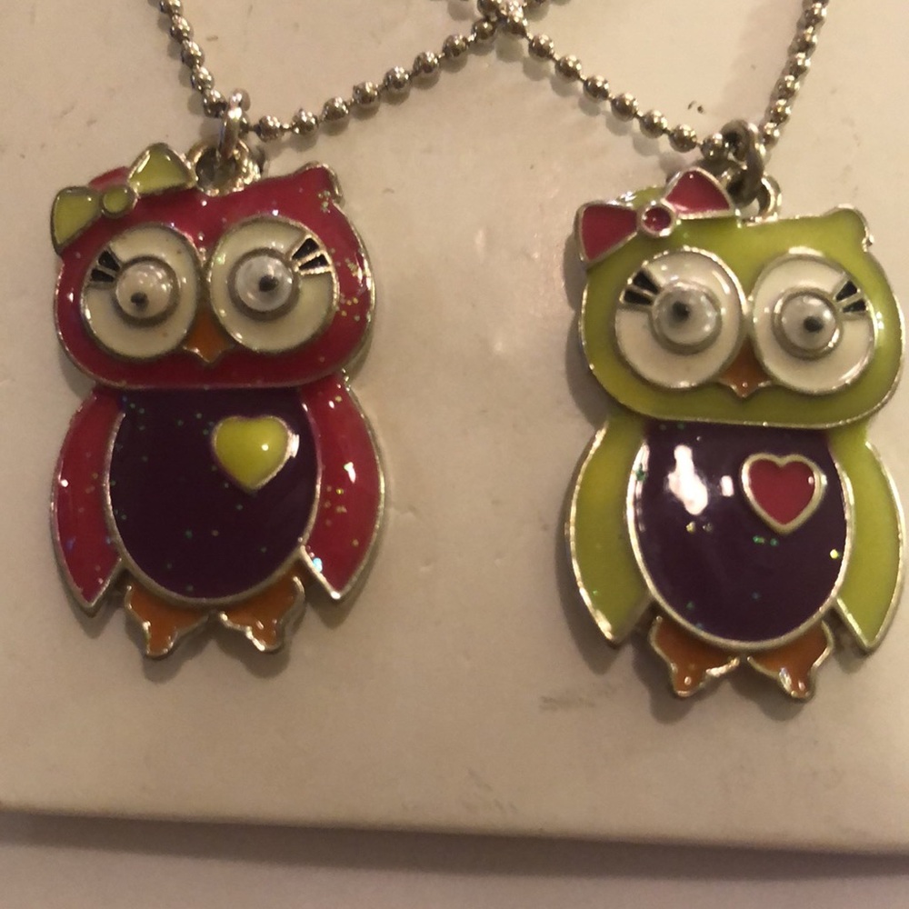 Xhilaration BBF OWL NECKLACE SET 2 PACK
